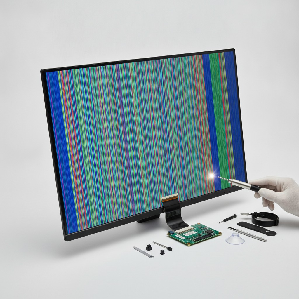 Réparer un écran PC avec des lignes verticales ou colorées : le diagnostic complet